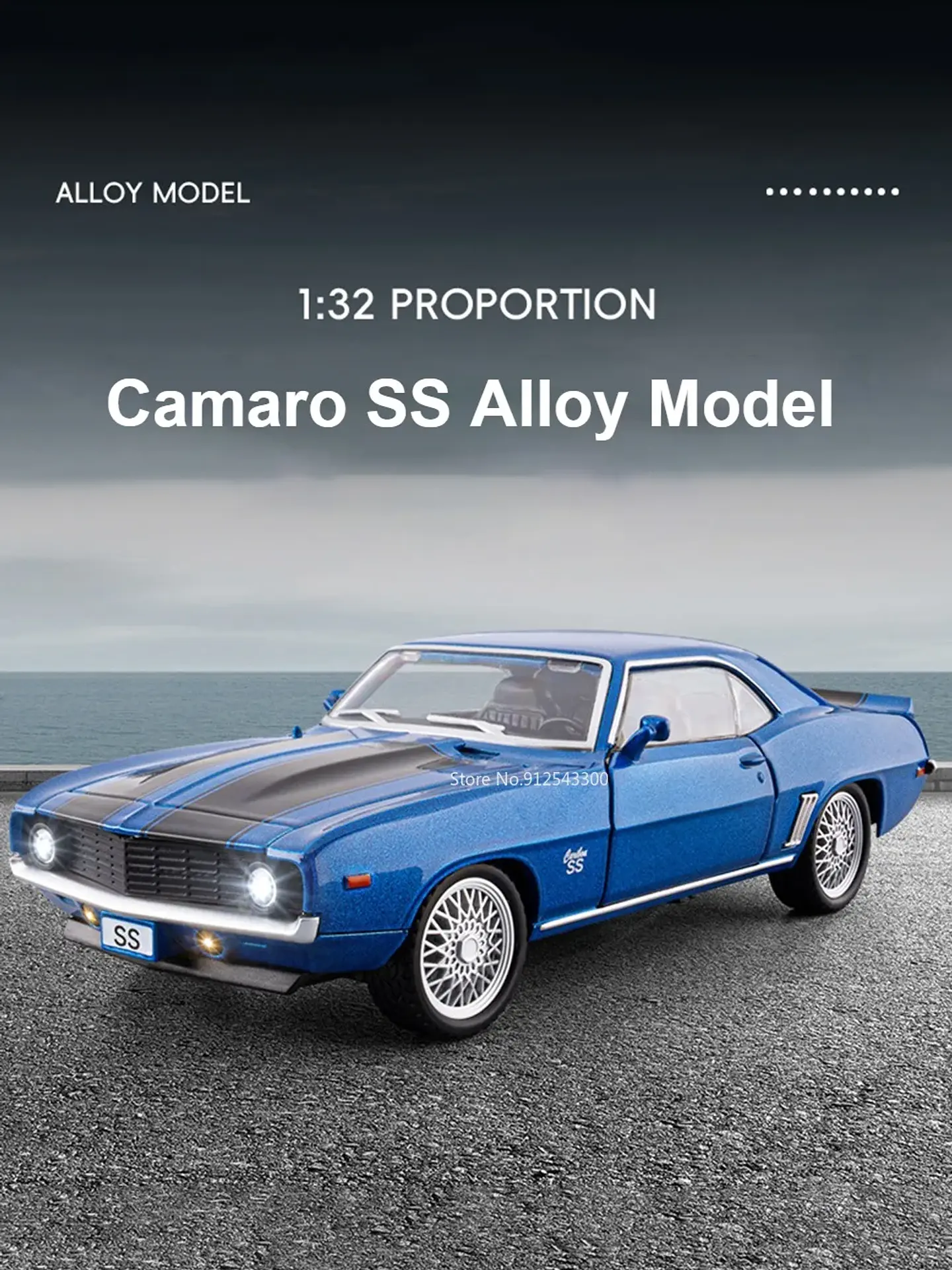1:32 Diecast Muscle Car Model – Sound & Light 13