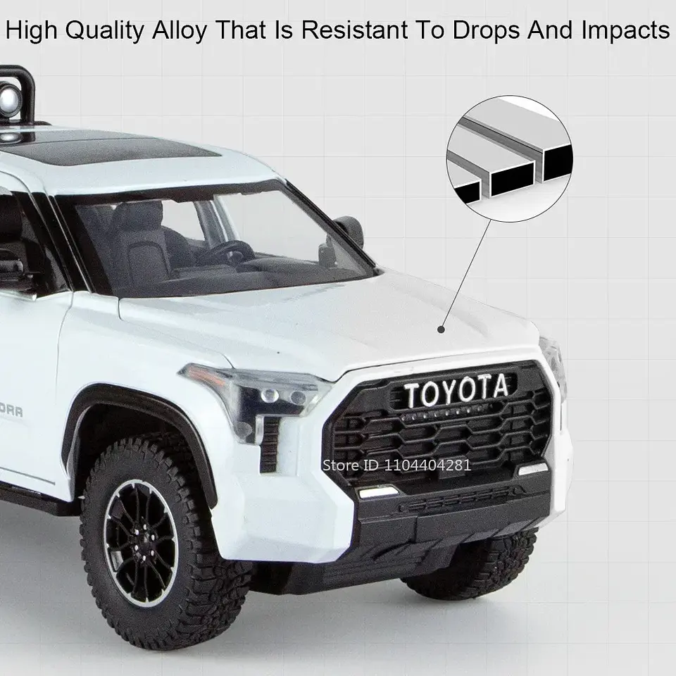 1:24 Diecast Pickup Truck Model – Sound & Light 16