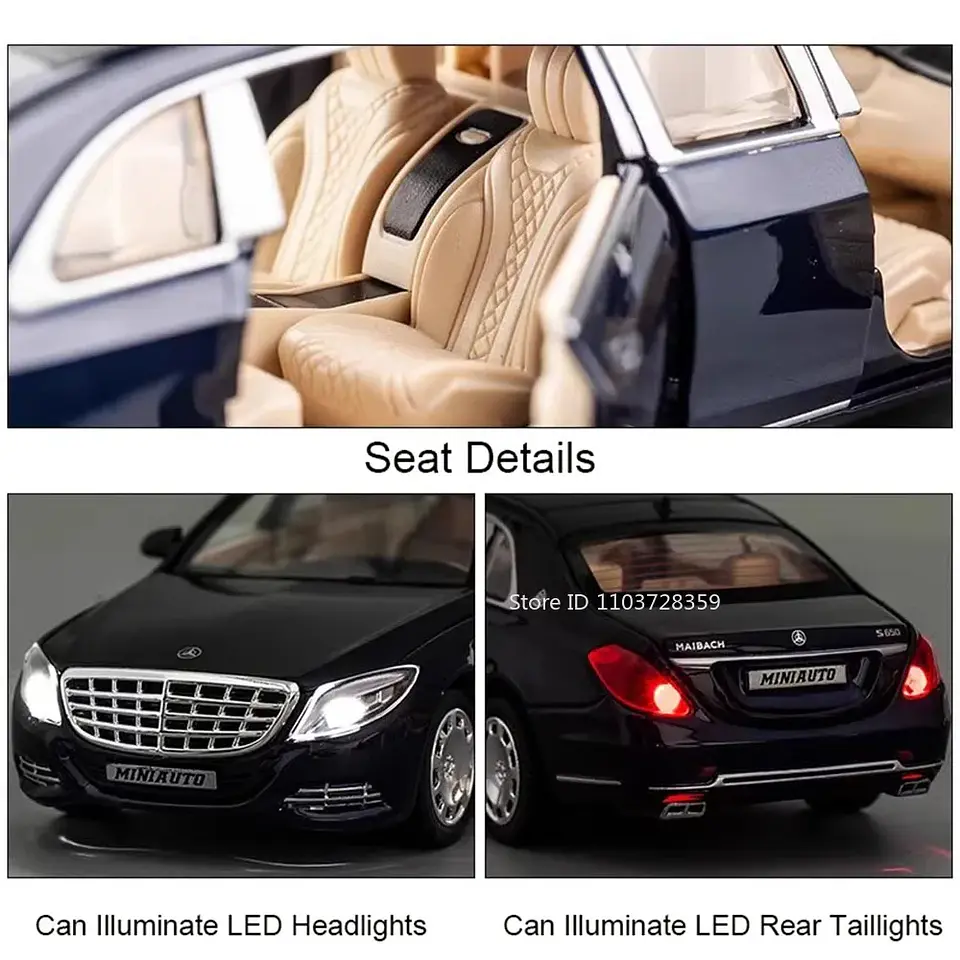 1:32 Diecast Luxury Sports Car Model – Sound & Light 17