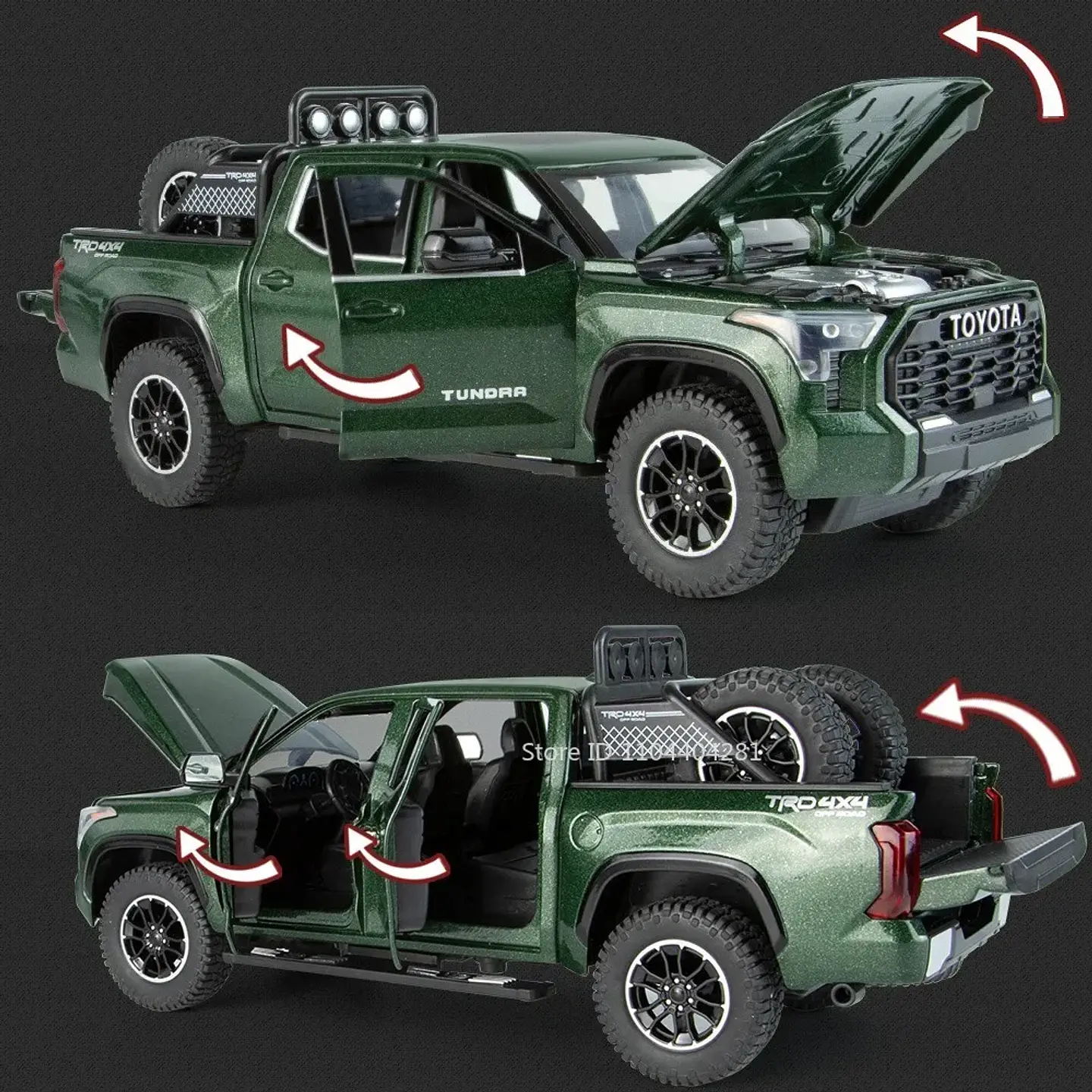 1:24 Diecast Pickup Truck Model – Sound & Light 18