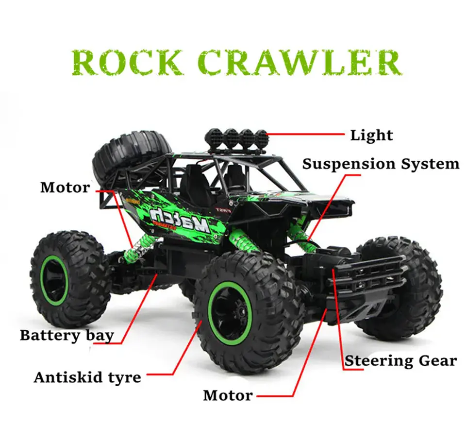 1:12 4WD Off-Road RC Truck – LED Lights 13