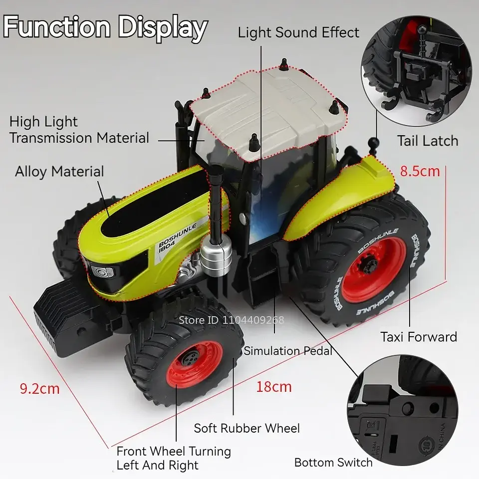1:24 Agricultural Tractor Model – Sound & Light 13