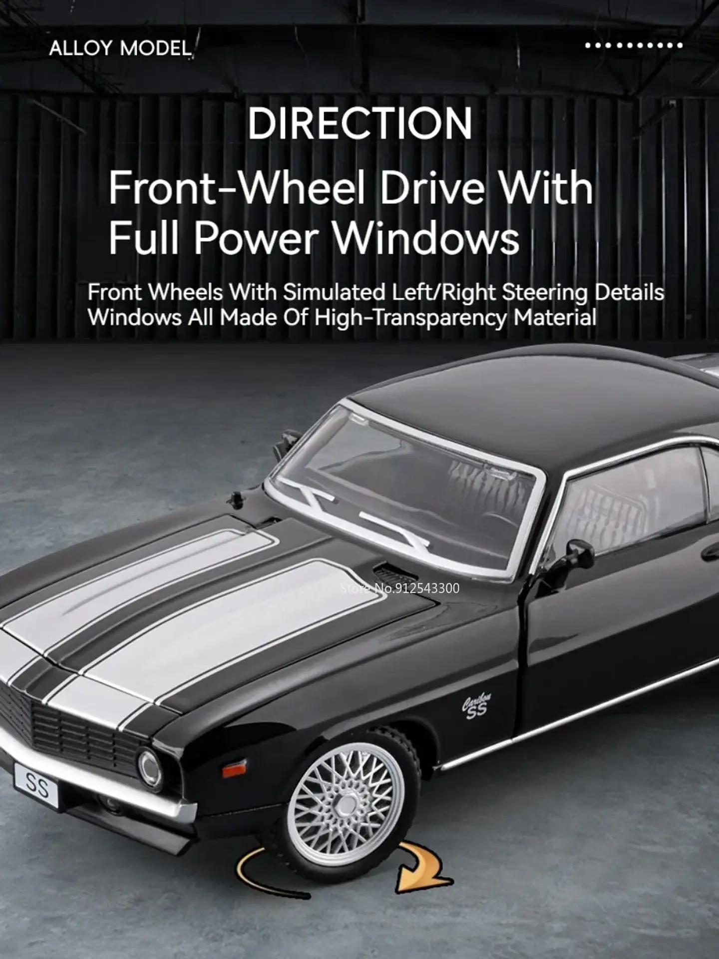 1:32 Diecast Muscle Car Model – Sound & Light 18