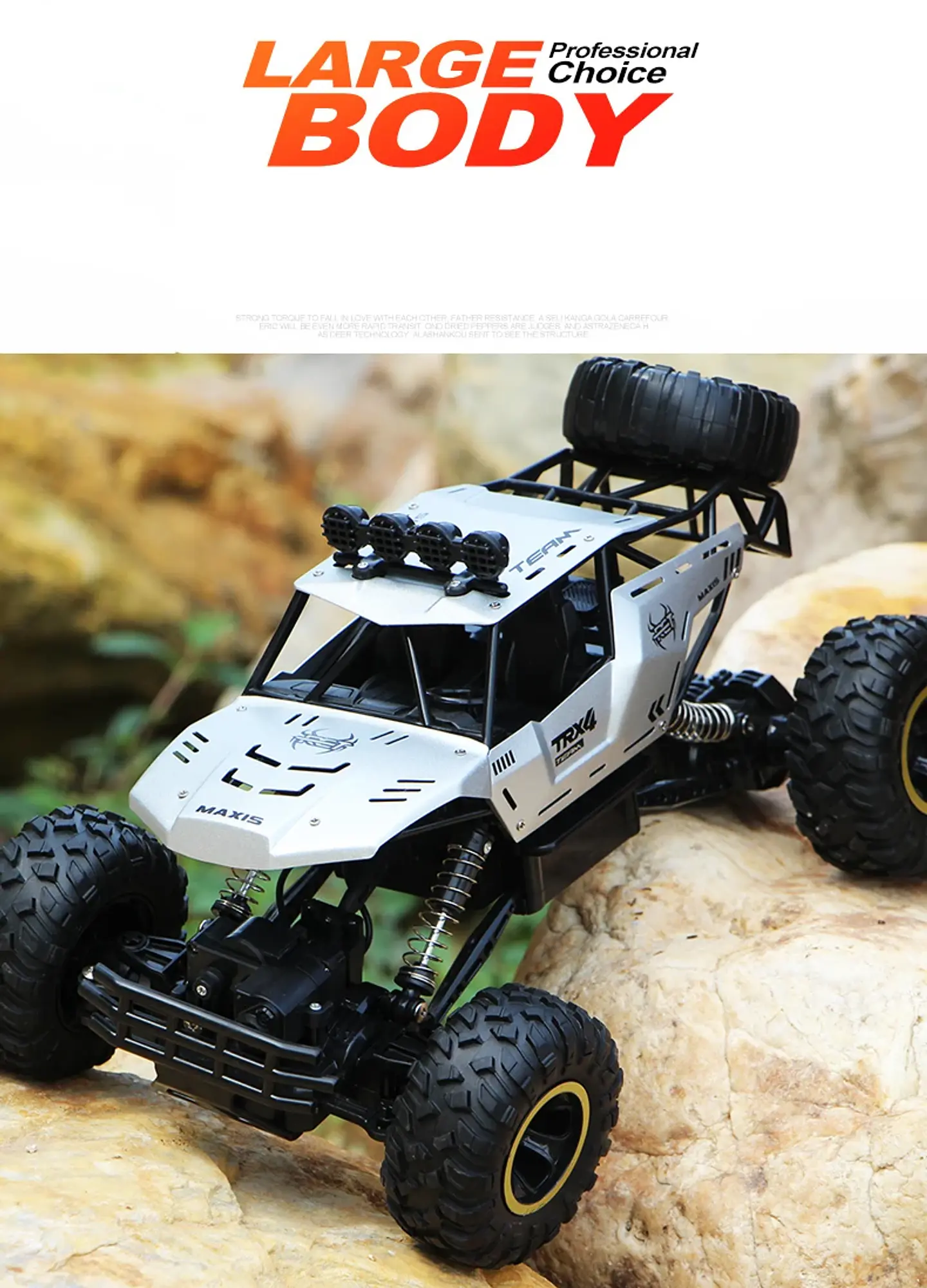 1:12 4WD Off-Road RC Truck – LED Lights 14