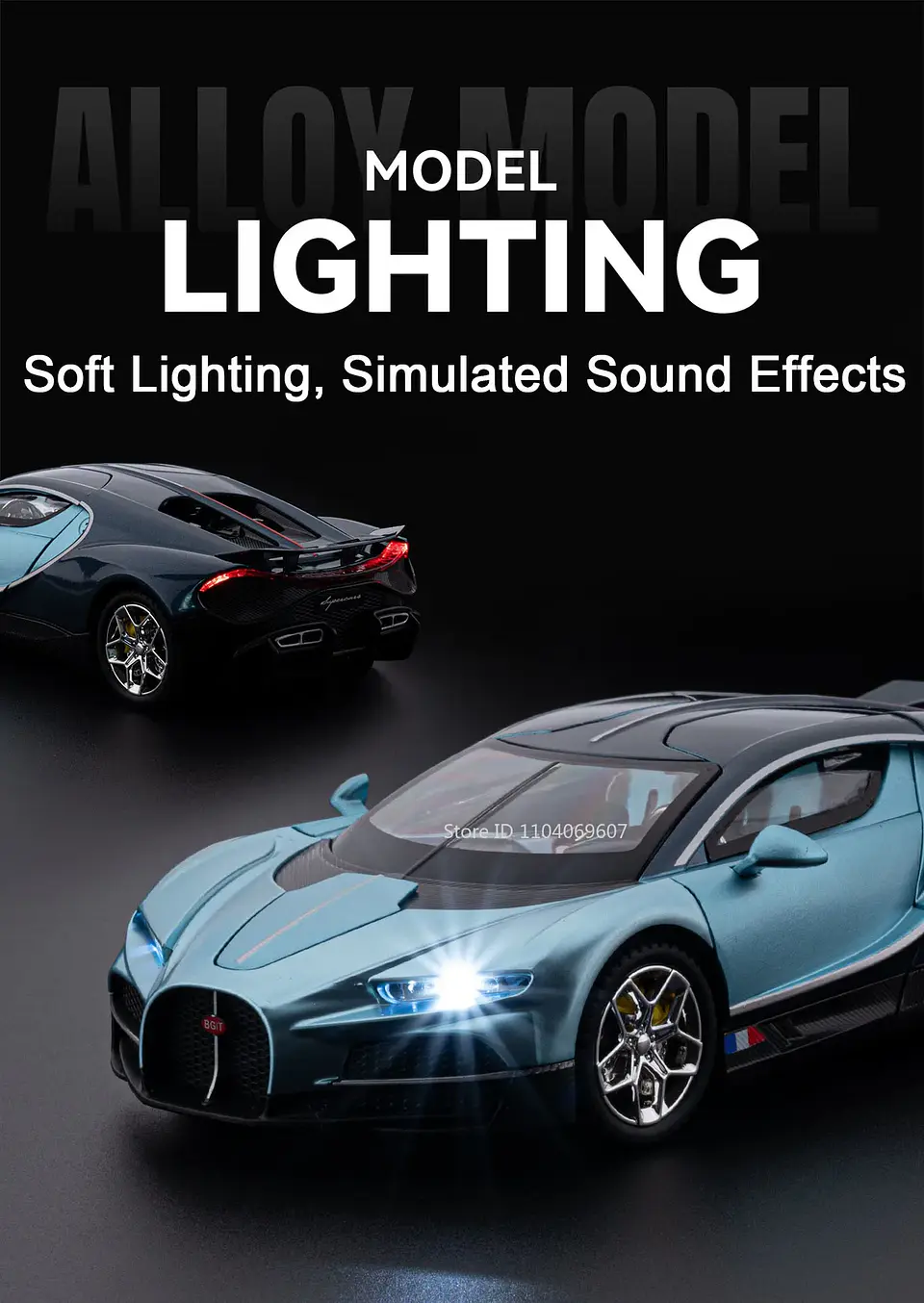 1:24 Diecast Supercar Model – Sound & Light 15