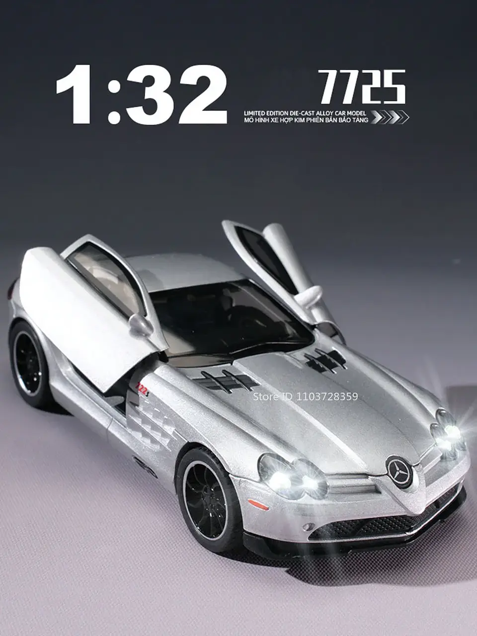 1:32 Diecast Luxury Sports Car Model – Sound & Light 25