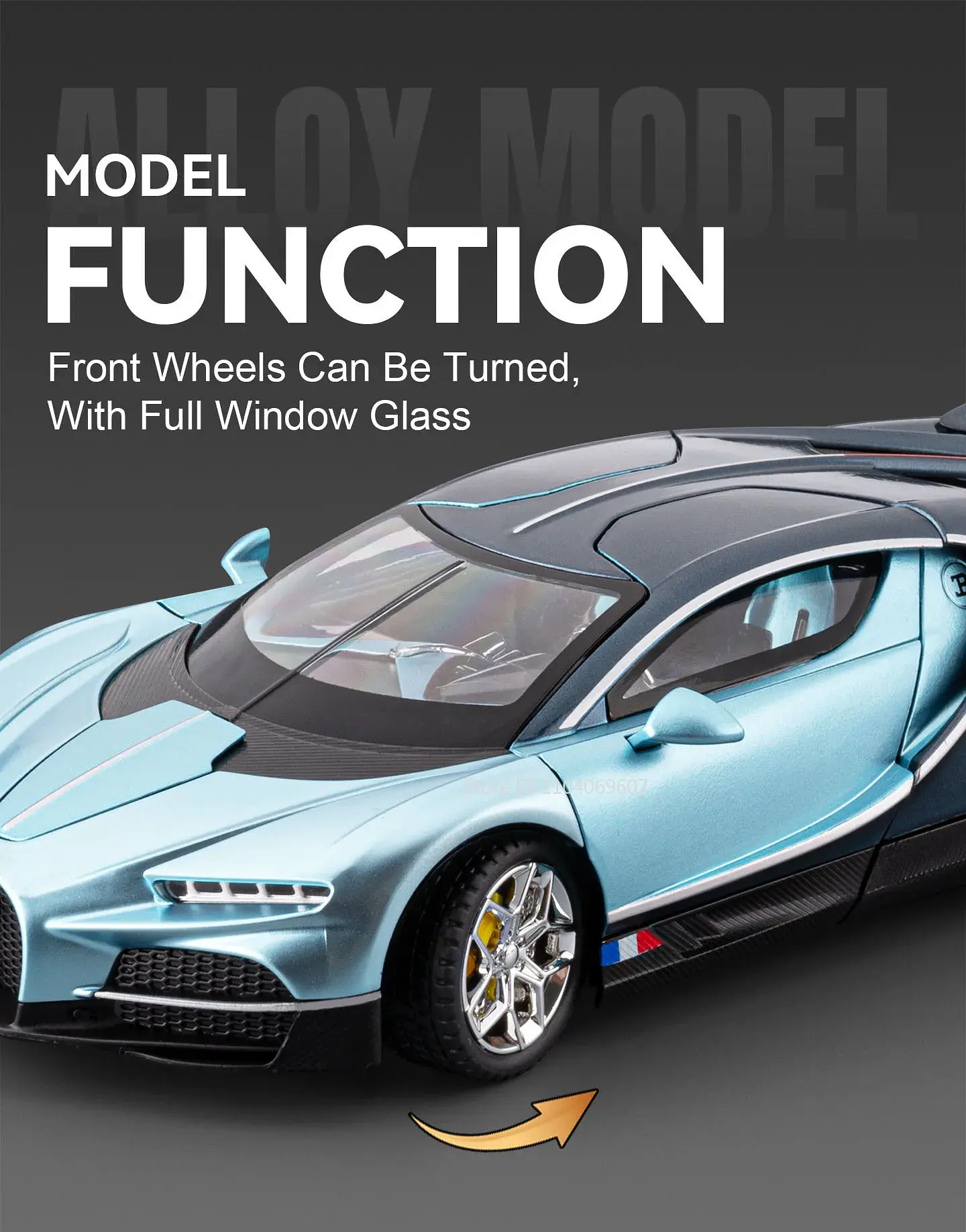1:24 Diecast Supercar Model – Sound & Light 19