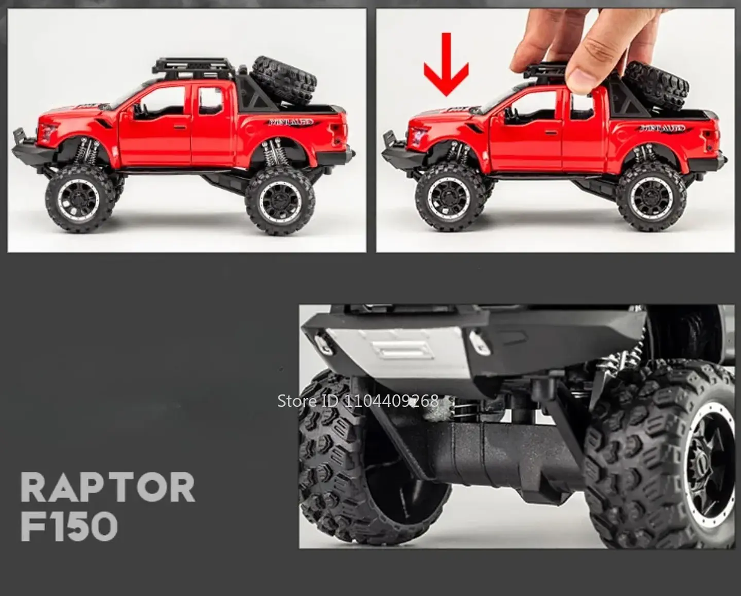 1:32 Diecast Off-Road Pickup Truck Model 18