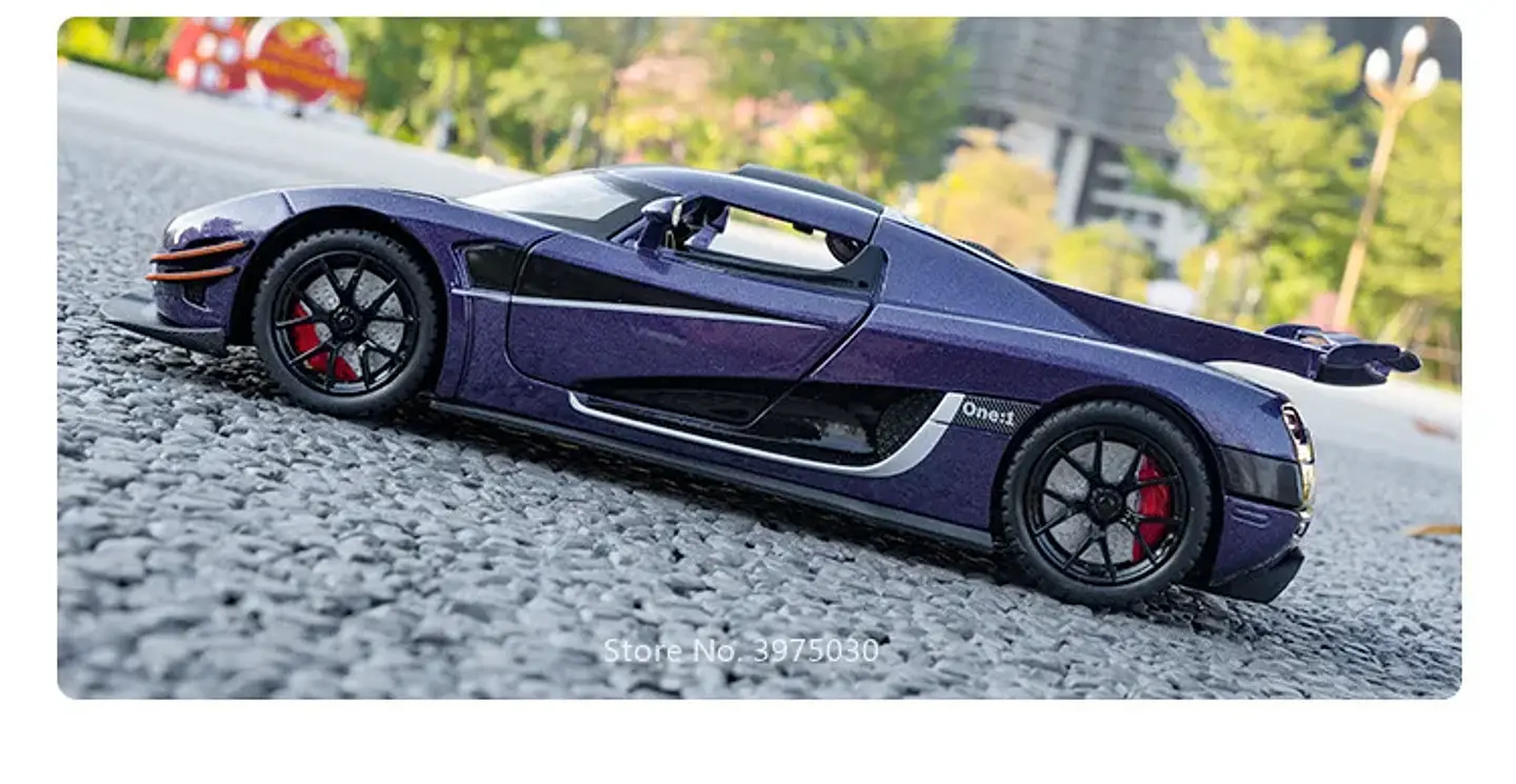 1:24 Diecast Sports Car Model – 4 Opening Doors 24