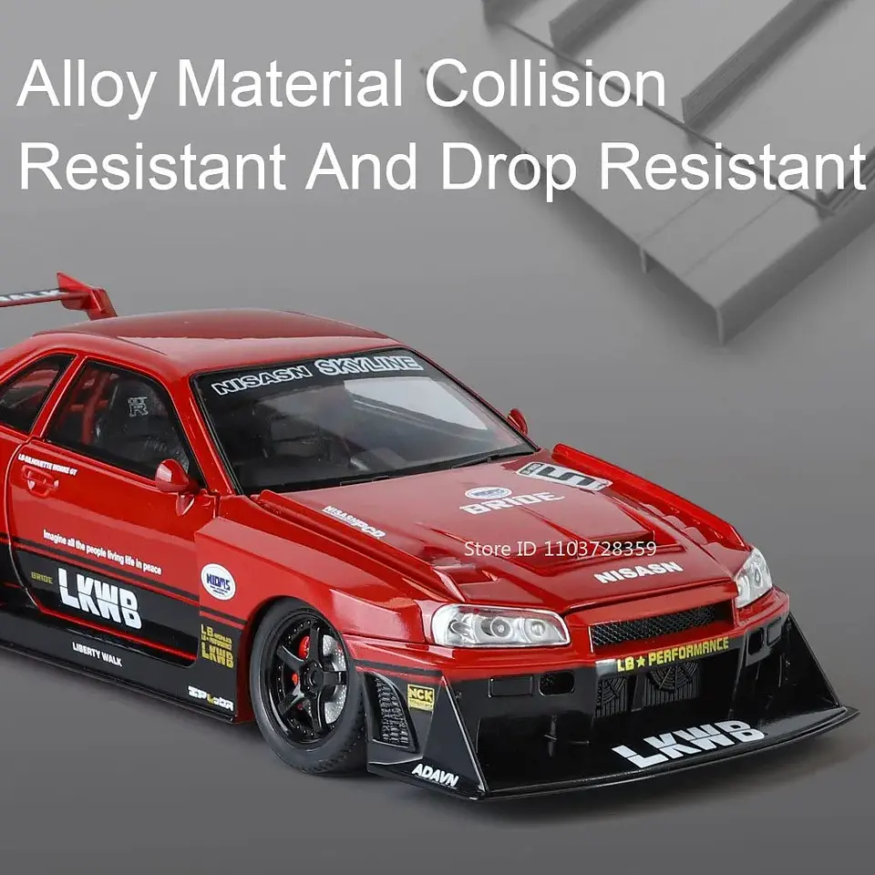 1:24 Diecast Supercar Model – Sound & Light 25