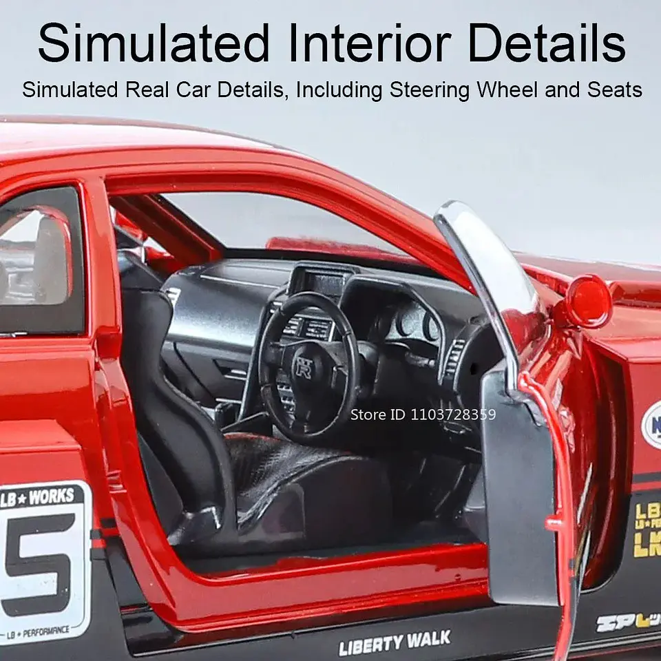 1:24 Diecast Supercar Model – Sound & Light 28