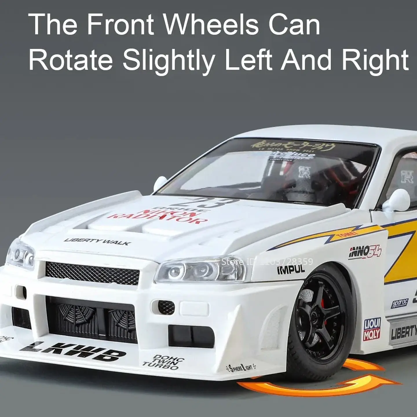 1:24 Diecast Supercar Model – Sound & Light 32