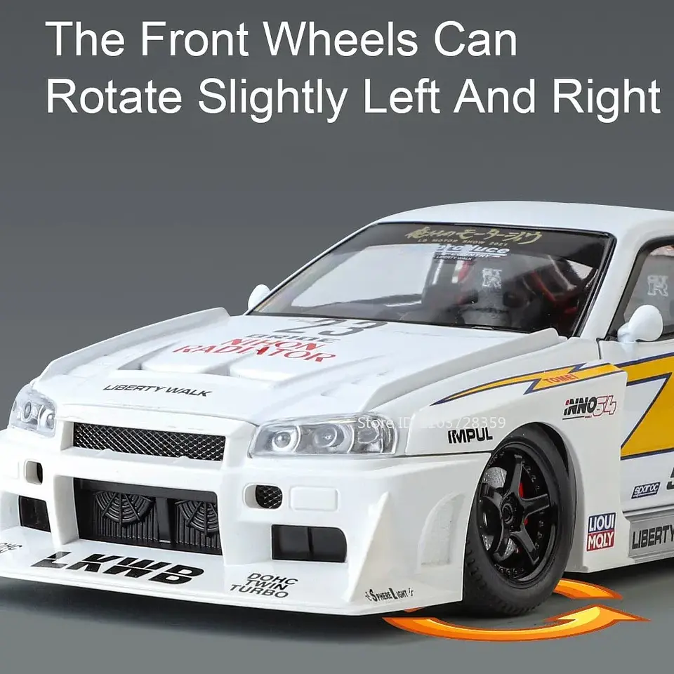1:24 Diecast Supercar Model – Sound & Light 32