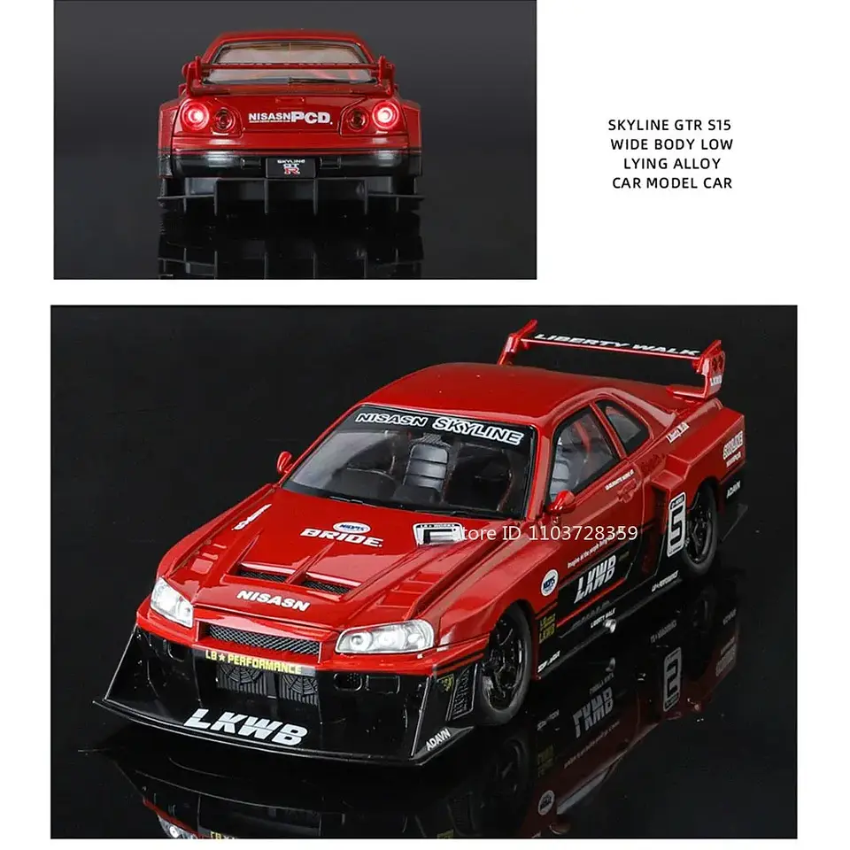 1:24 Diecast Supercar Model – Sound & Light 38