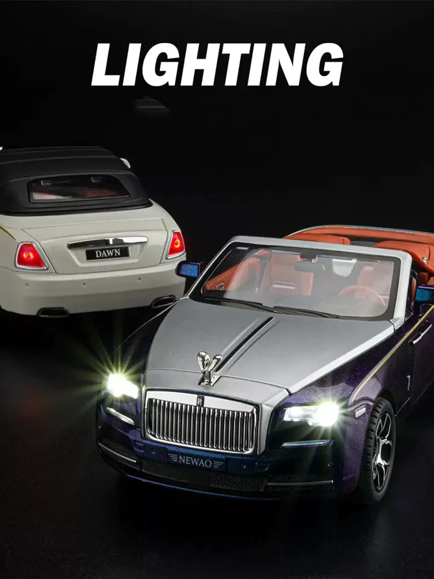 1:24 Diecast Convertible Luxury Car Model 3