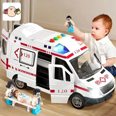 1:24 Diecast Emergency Vehicle Model – Sound &amp; Light
