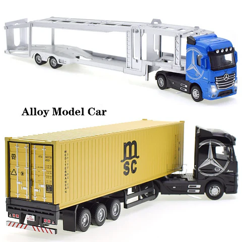1:50 Diecast Container Truck Model – Sound &amp; Light