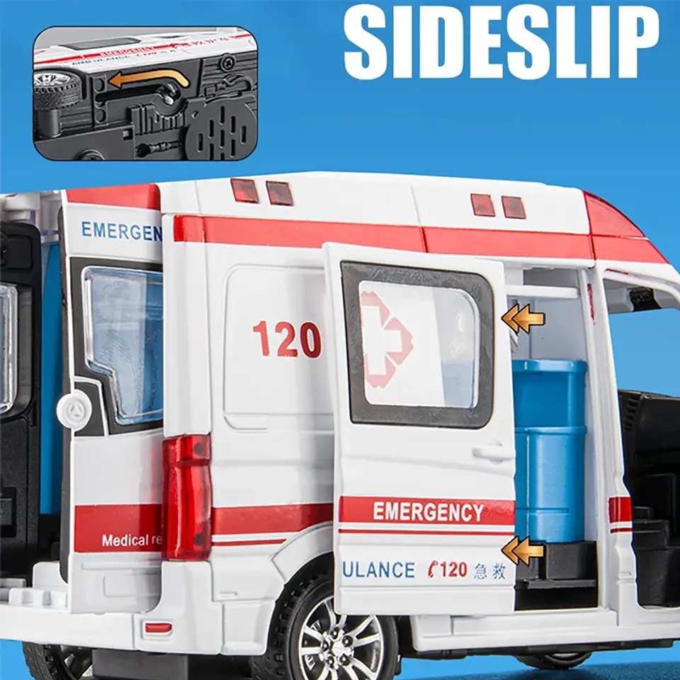 1:24 Diecast Emergency Vehicle Model – Sound & Light 2