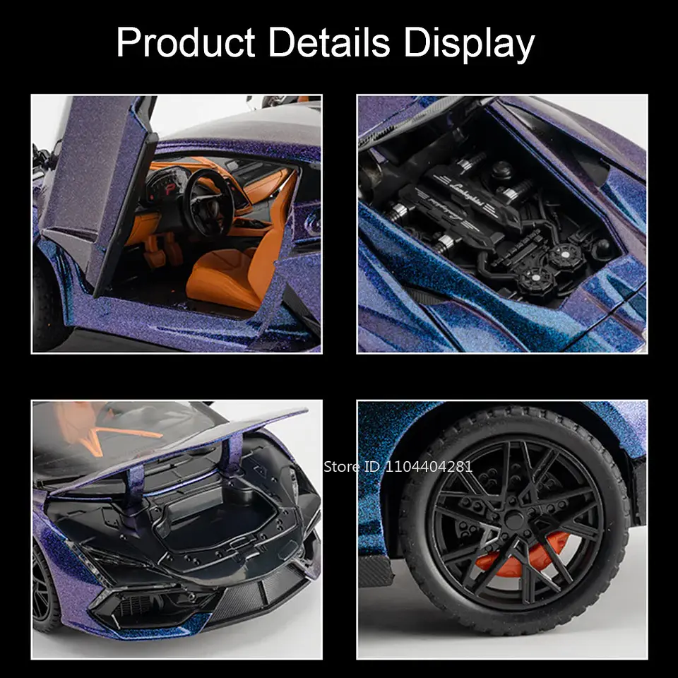 1:24 Diecast Exotic Supercar Model 4