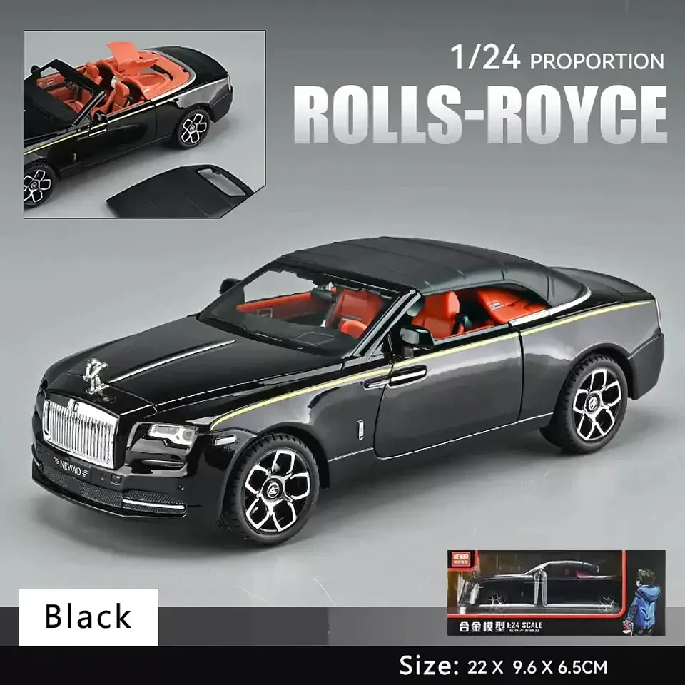 1:24 Diecast Convertible Luxury Car Model 8