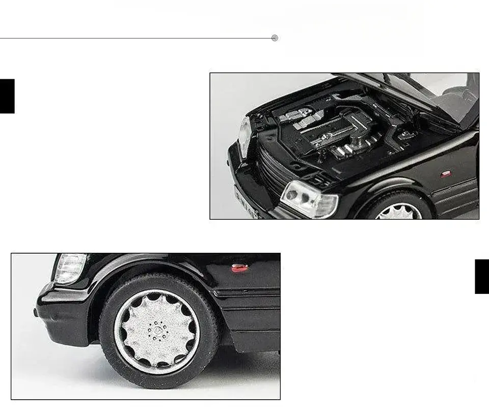 1:32 Diecast Classic Luxury Sedan Model 10