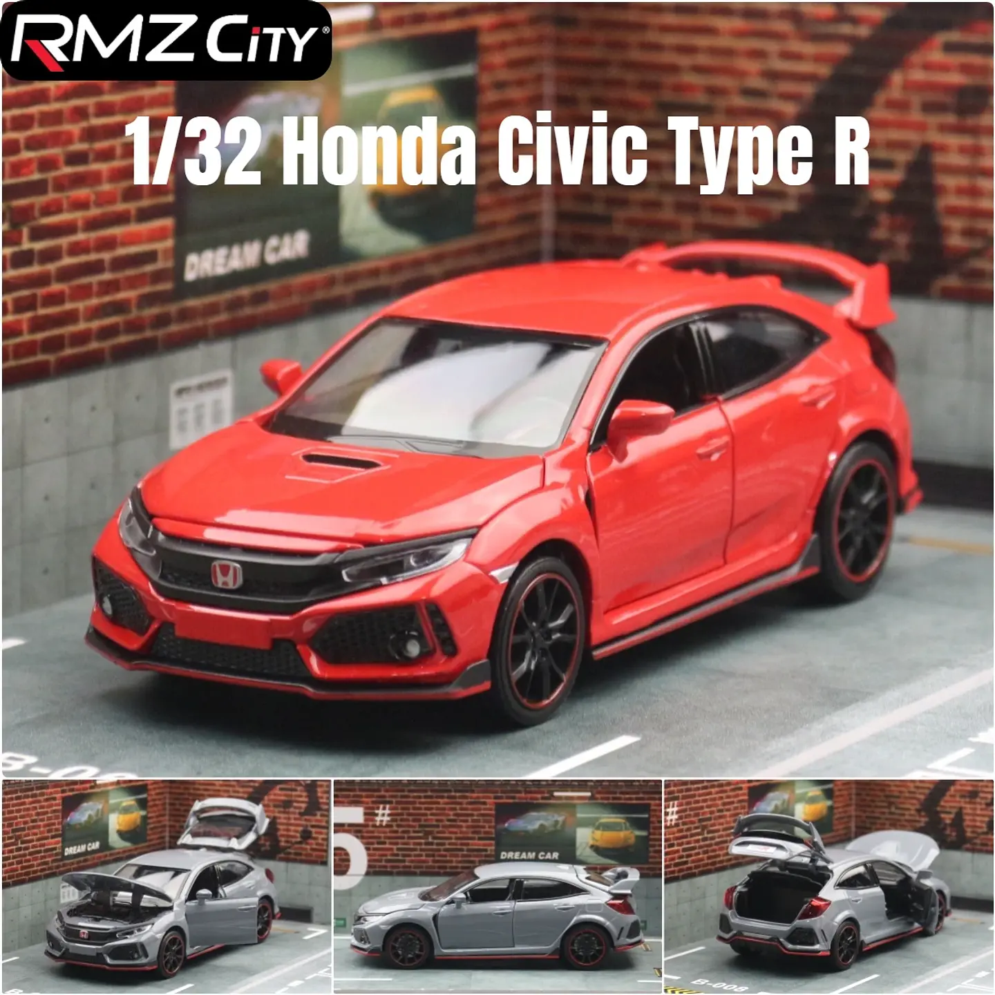 1:32 Diecast Rally Hatchback Model – Sound & Light 1