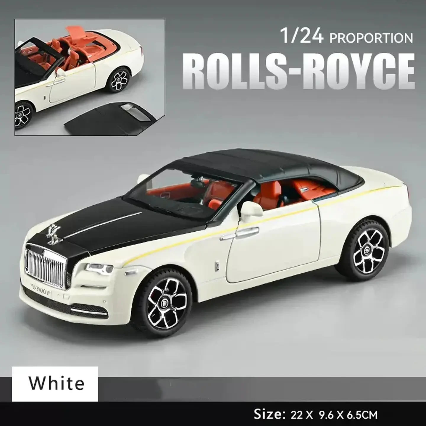 1:24 Diecast Convertible Luxury Car Model 13
