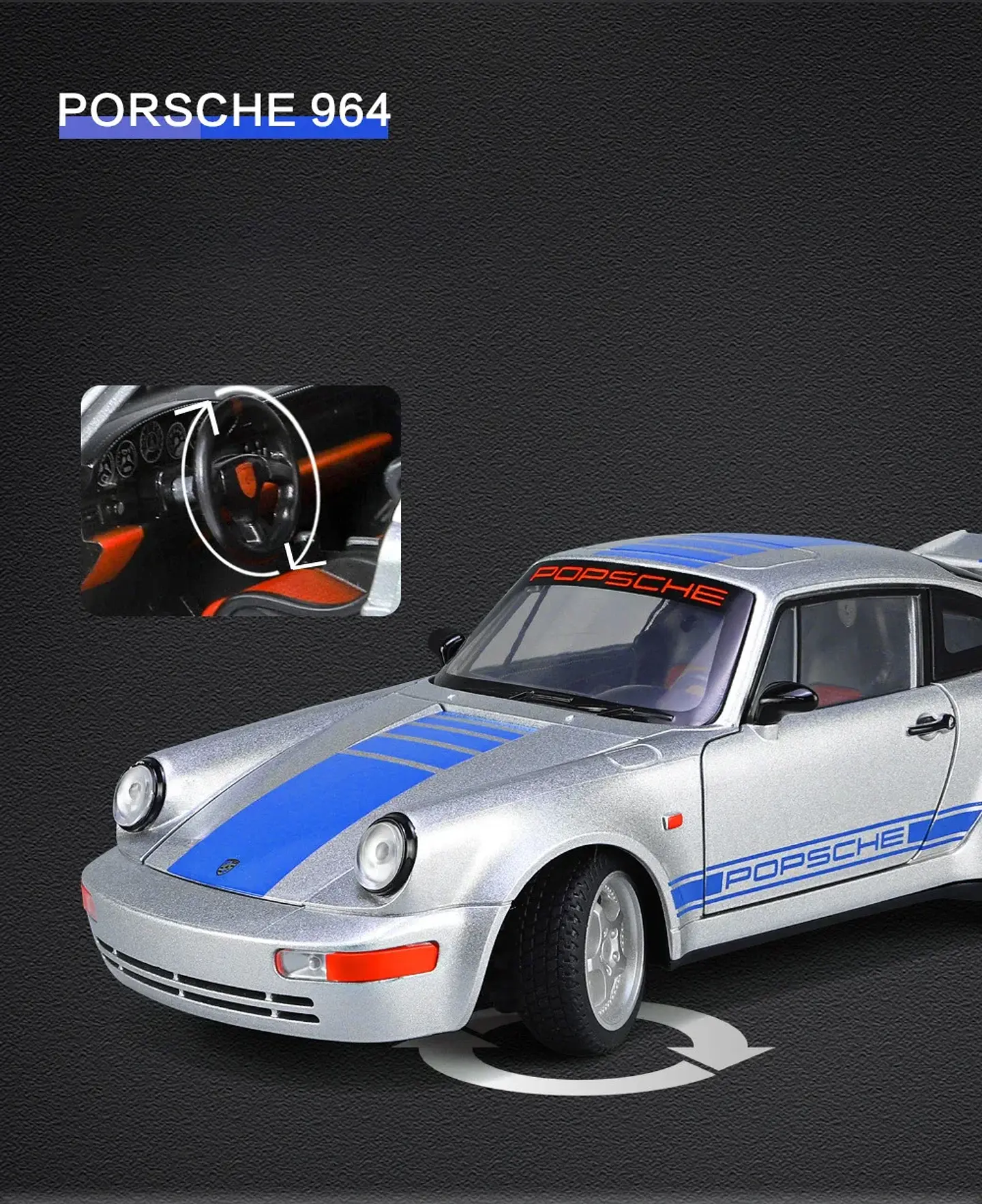 1:24 Diecast Classic Sports Car Model 18