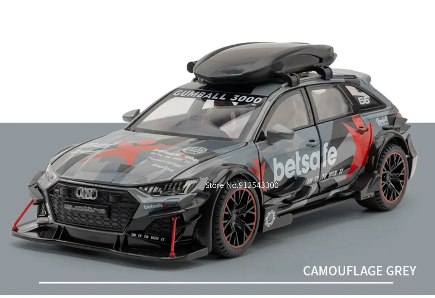 1:24 Diecast Modified Sedan Model – 6 Doors 11