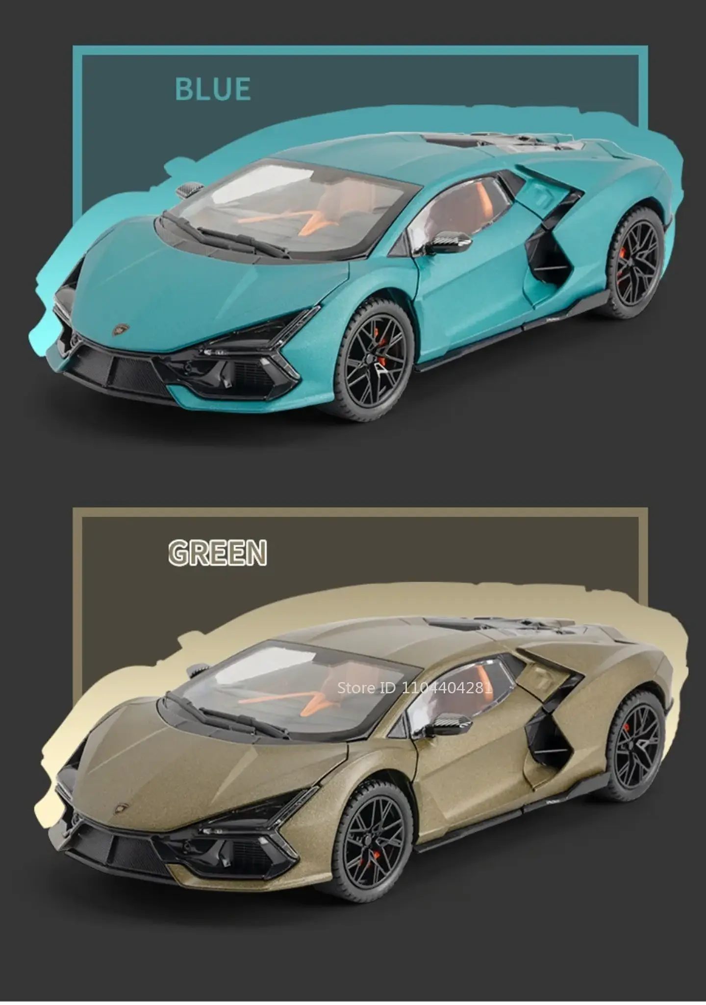 1:24 Diecast Exotic Supercar Model 11