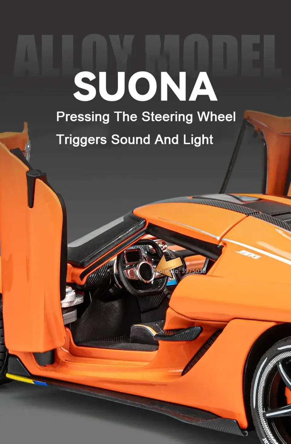 1:24 Diecast Supercar Model – 4 Opening Doors 14