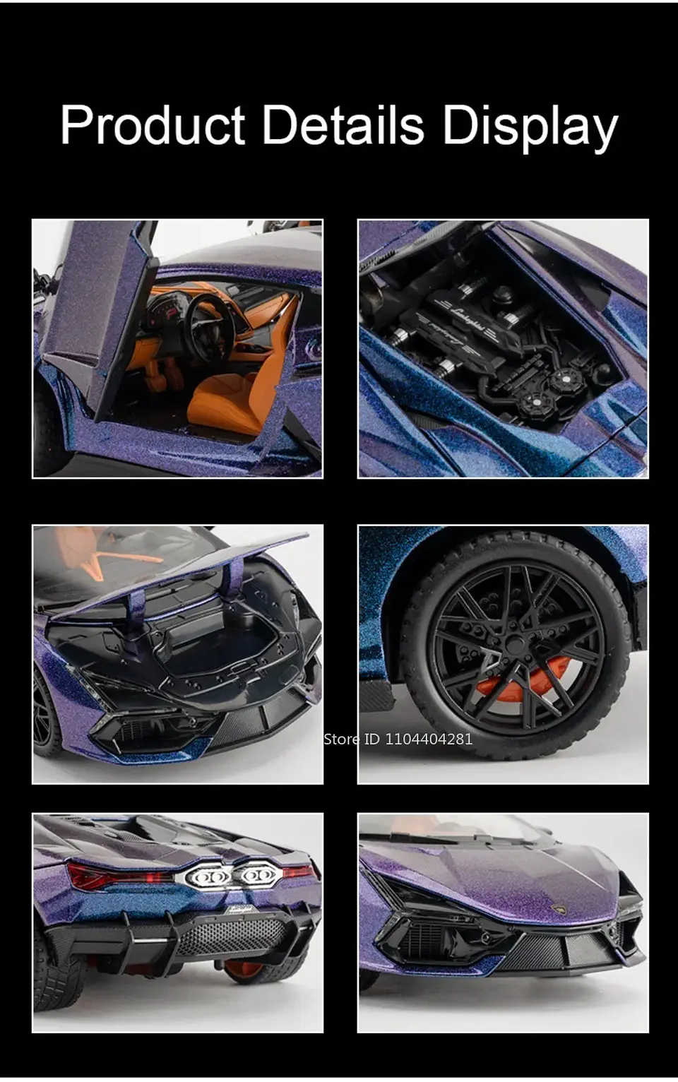 1:24 Diecast Exotic Supercar Model 13
