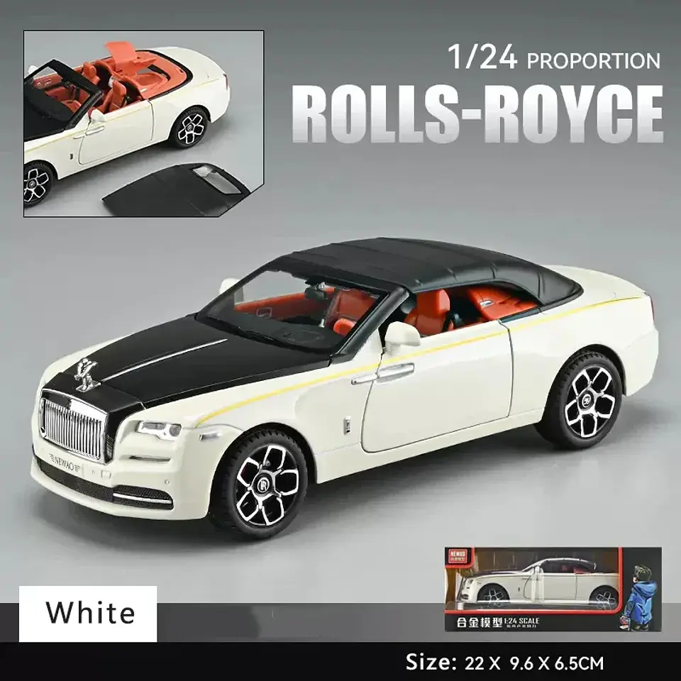 1:24 Diecast Convertible Luxury Car Model 19