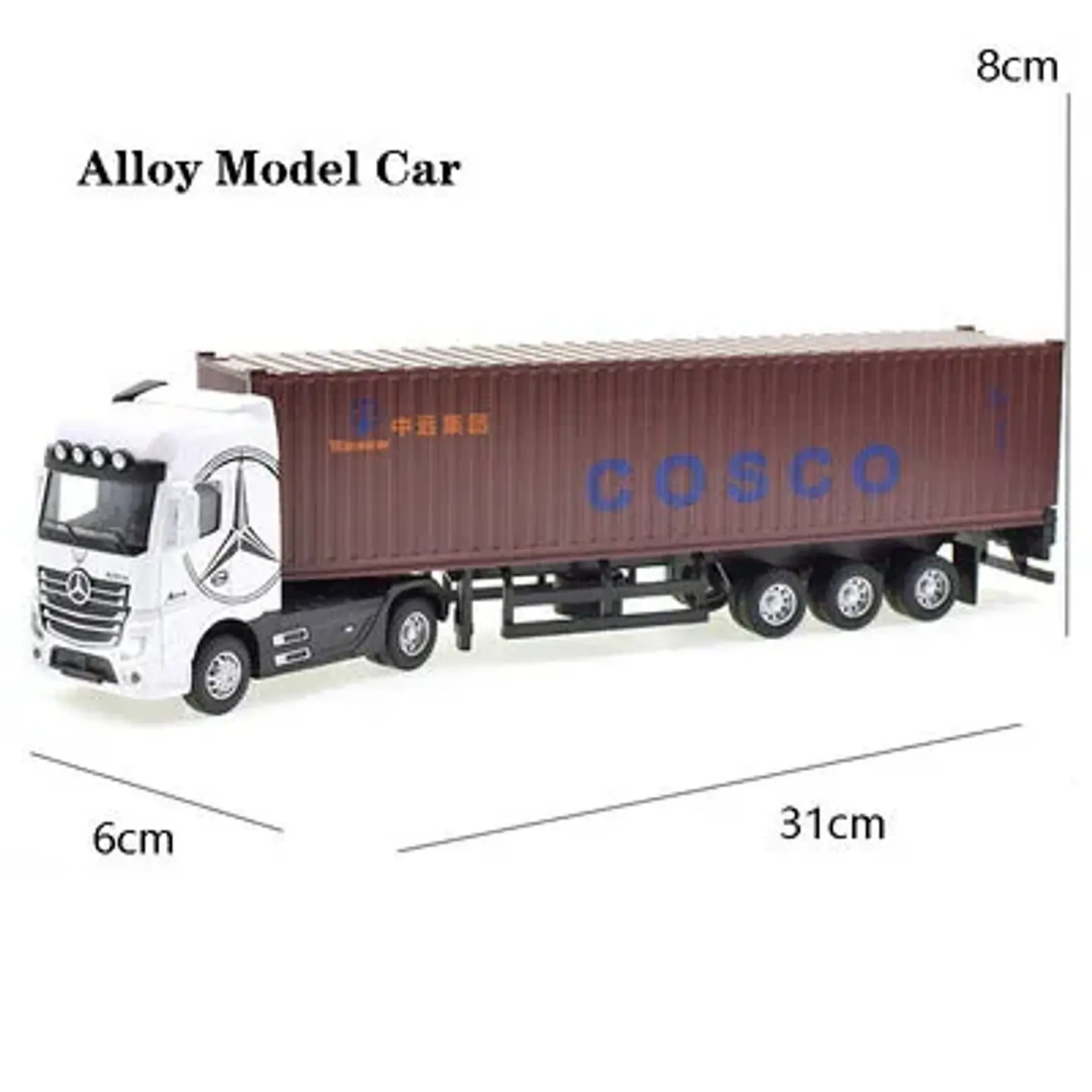 1:50 Diecast Container Truck Model – Sound & Light 17