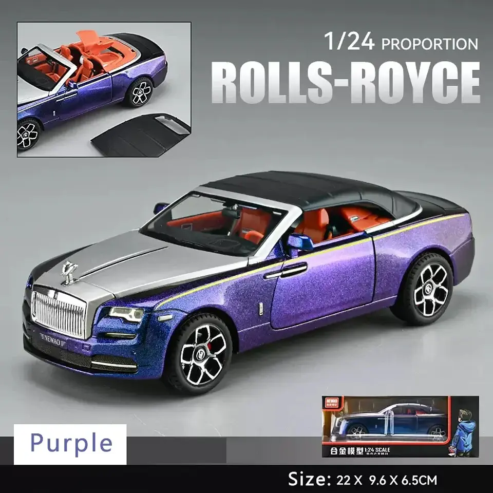 1:24 Diecast Convertible Luxury Car Model 20