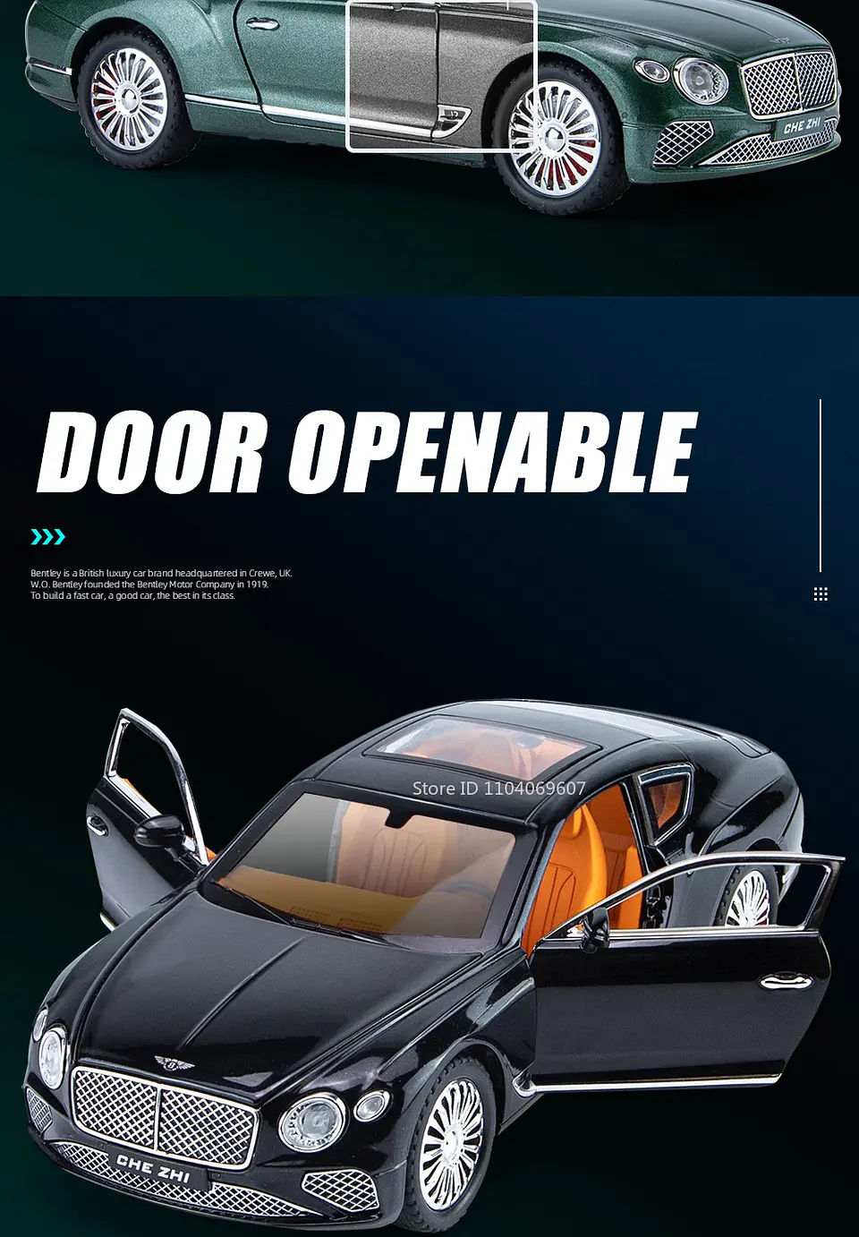 1:24 Diecast Luxury Coupe Model – Sound & Light 14