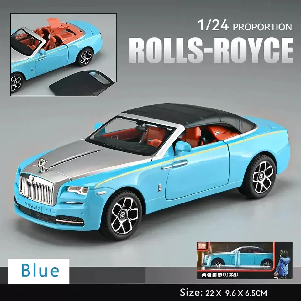 1:24 Diecast Convertible Luxury Car Model 22