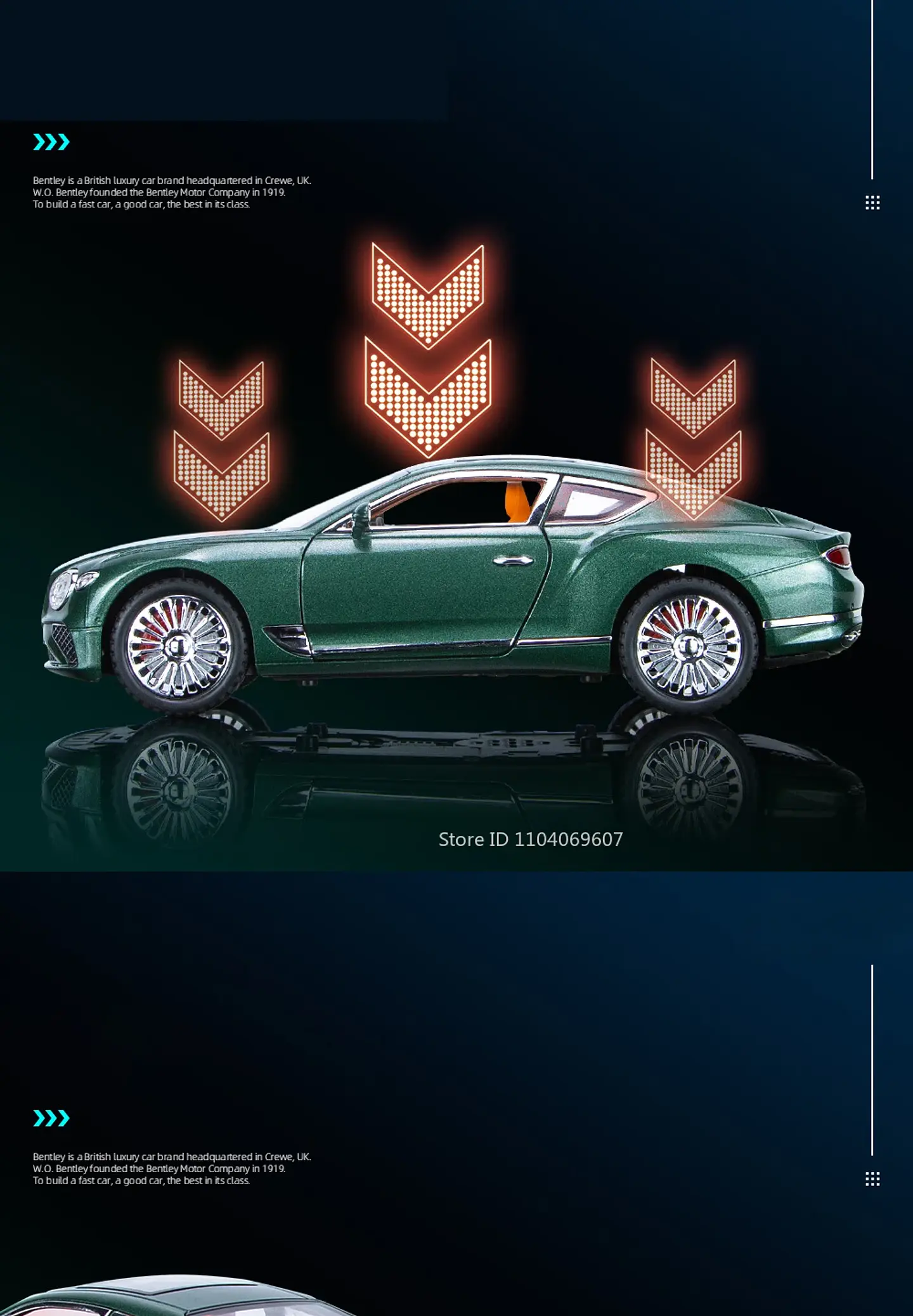 1:24 Diecast Luxury Coupe Model – Sound & Light 16