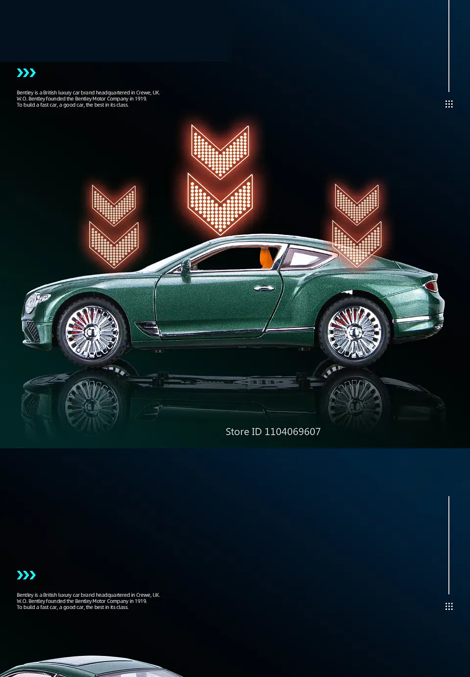 1:24 Diecast Luxury Coupe Model – Sound & Light 16