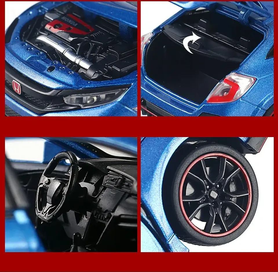 1:32 Diecast Rally Hatchback Model – Sound & Light 16