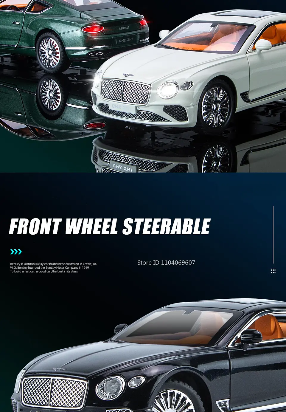 1:24 Diecast Luxury Coupe Model – Sound & Light 17