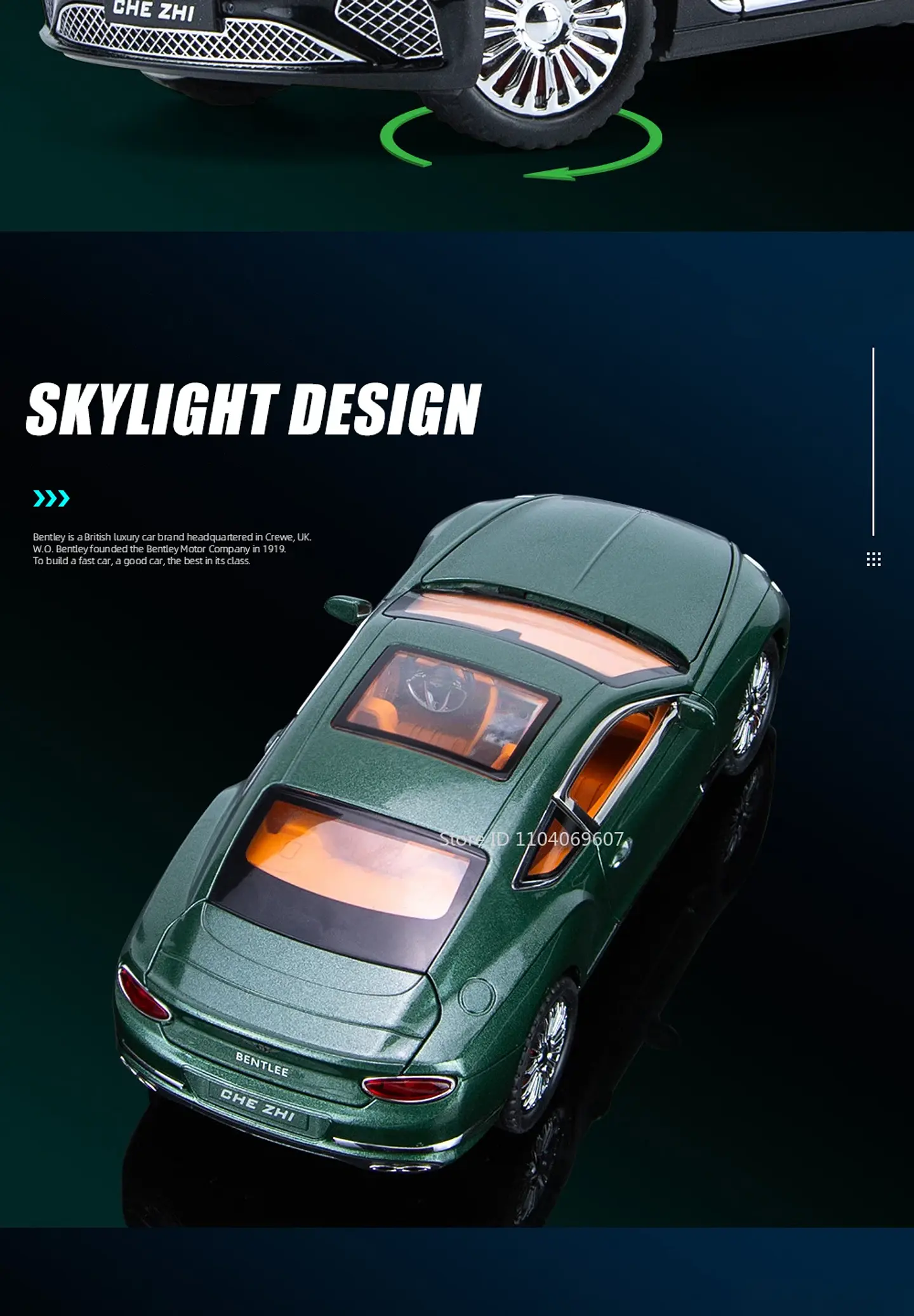 1:24 Diecast Luxury Coupe Model – Sound & Light 18