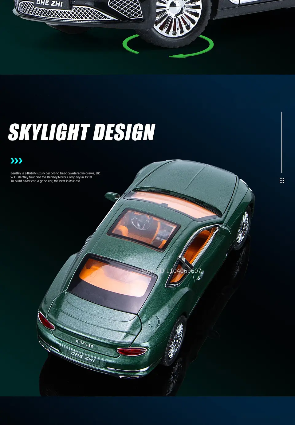 1:24 Diecast Luxury Coupe Model – Sound & Light 18