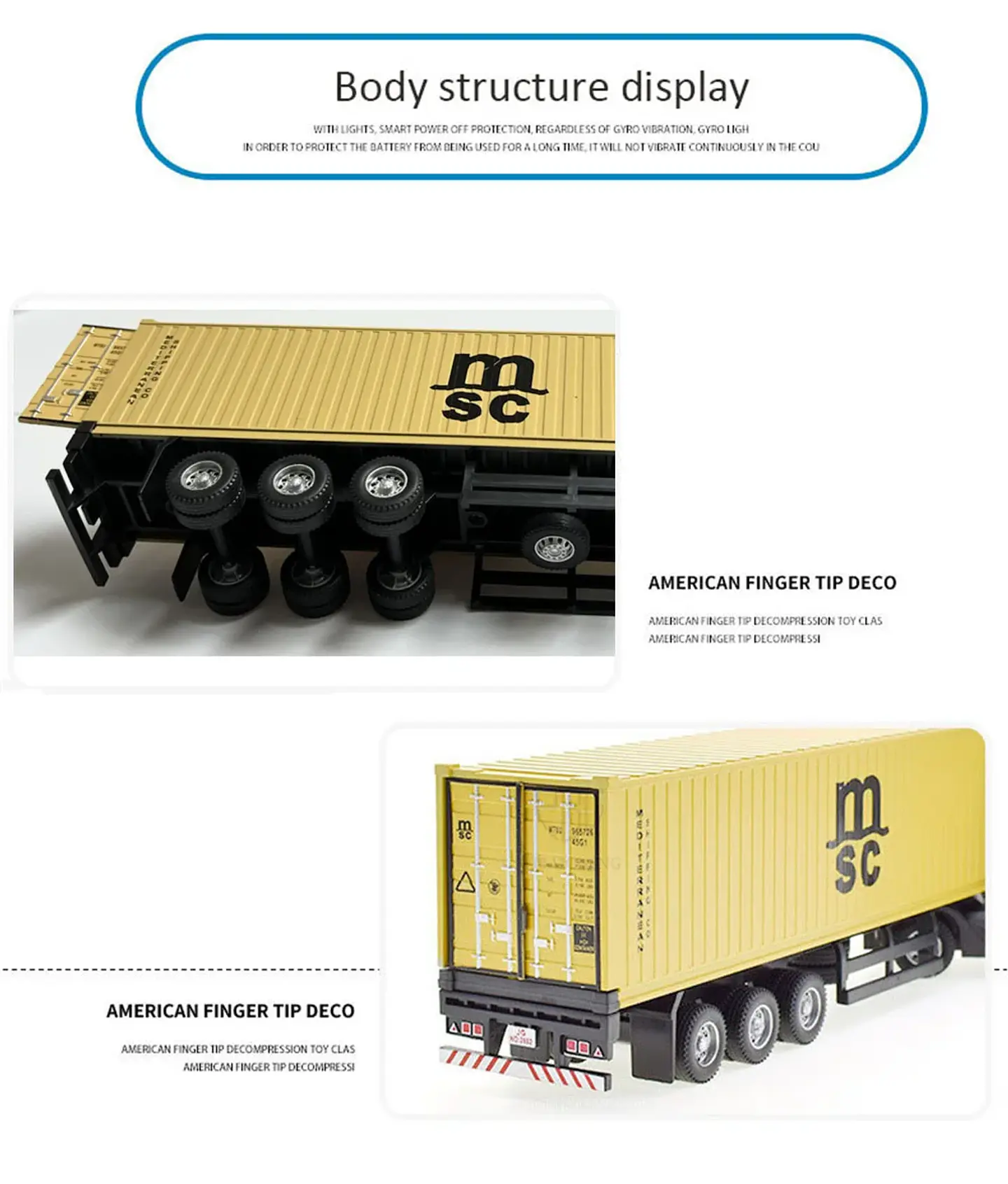 1:50 Diecast Container Truck Model – Sound & Light 26