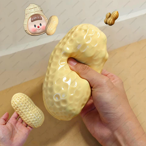 Peanut Crunchy Stress Ball – ASMR Squeeze Toy