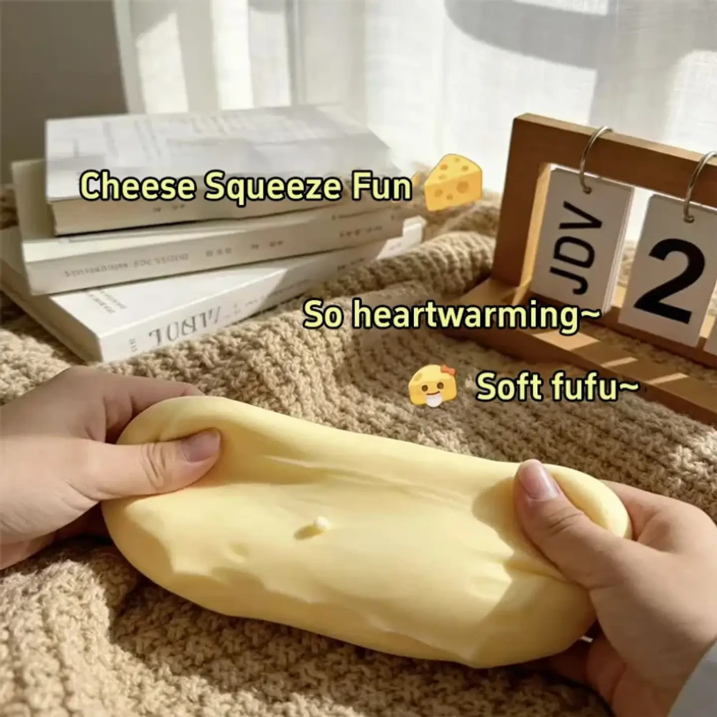 Giant Cheese Squishy Toy – Slow Rebound 2