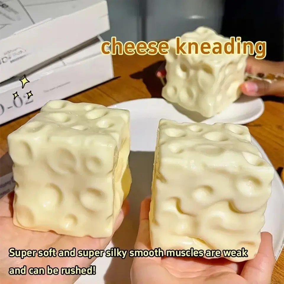 Giant Cheese Squishy Toy – Slow Rebound 10