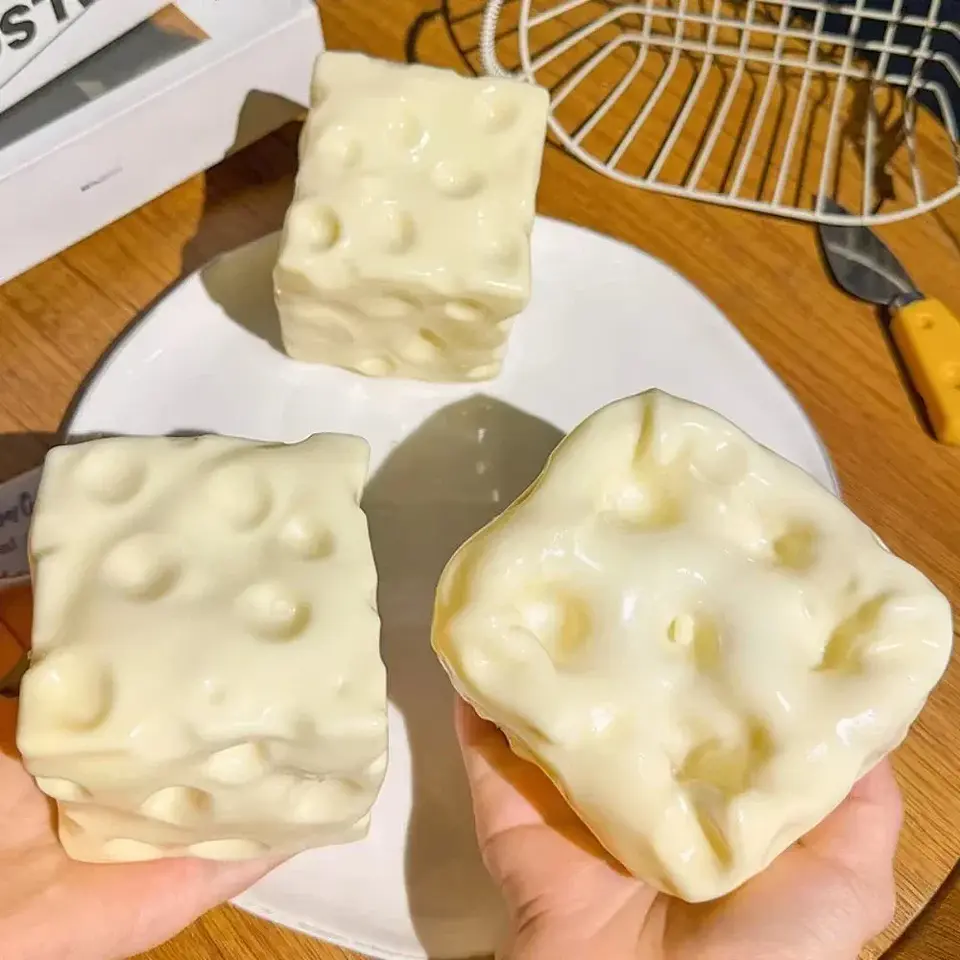 Giant Cheese Squishy Toy – Slow Rebound 11