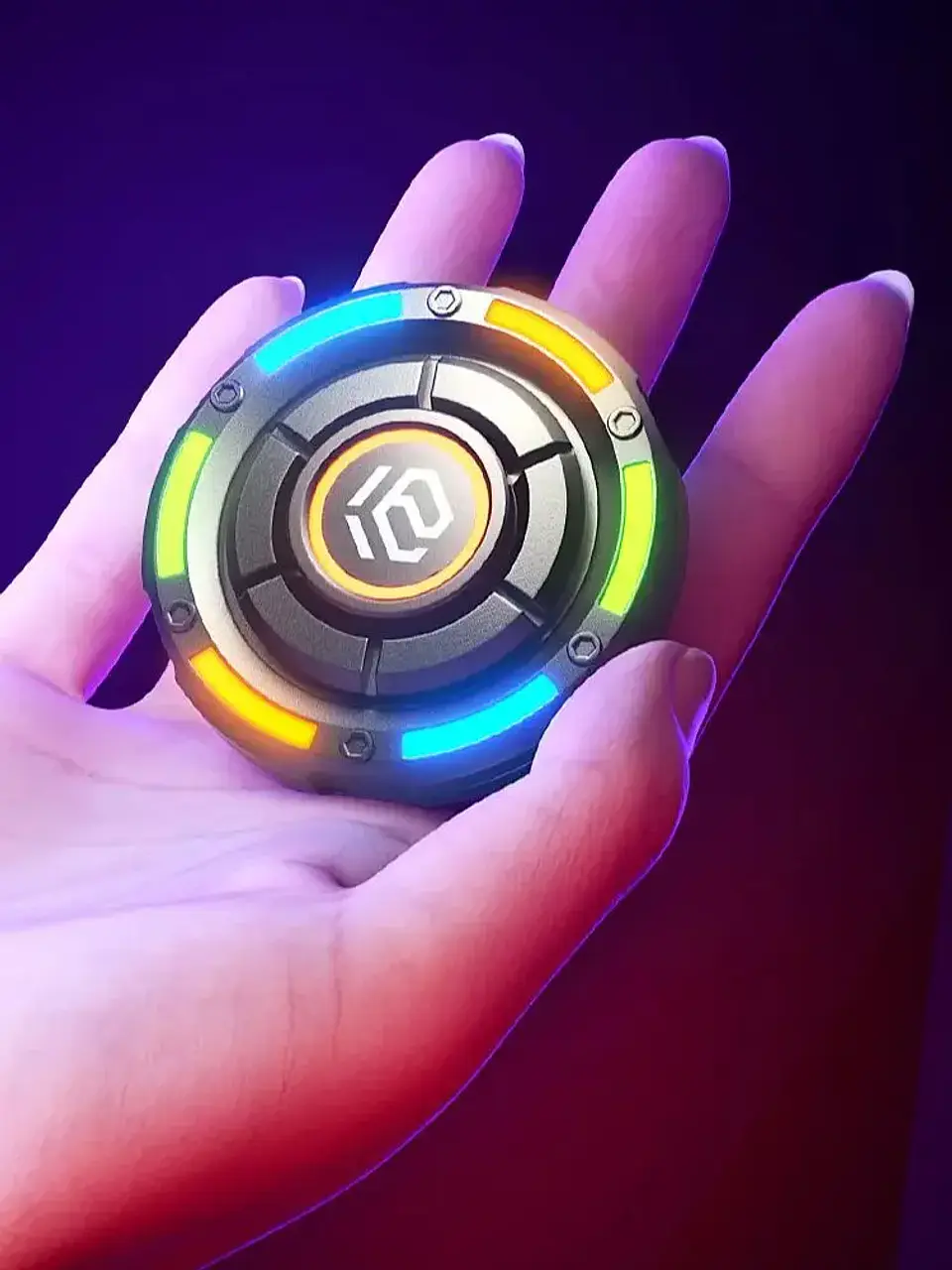 Metal Push-Slide Fidget Toy – Magnetic EDC 12