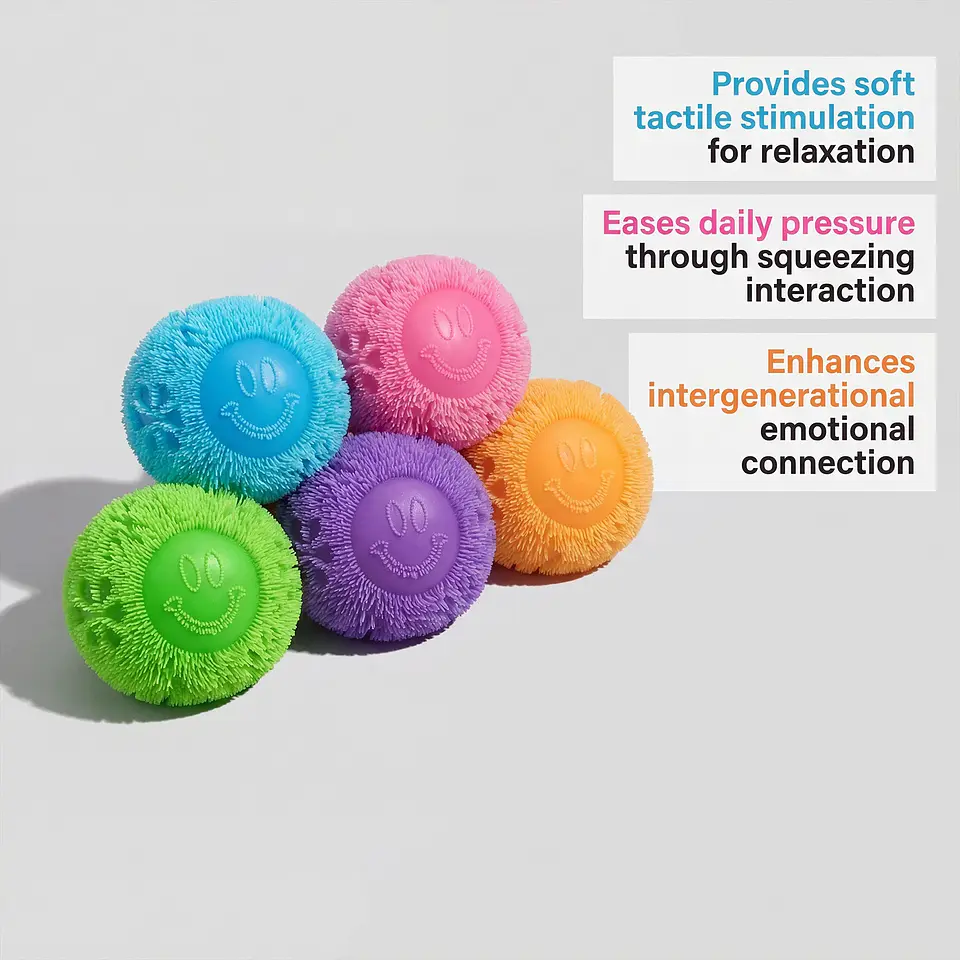 Fuzz Ball Desktop Stress Ball – Decompression Toy 14